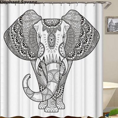 Rideaux De Douche Éléphant