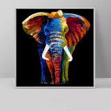 zoom sur la Peinture Éléphant