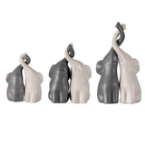 les trois tailles de Statuette Éléphant Trompe En l'Air