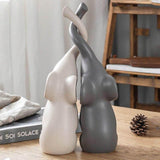 Statuette Éléphant Trompe En l'Air vu de dos