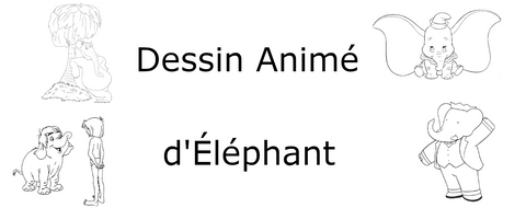 dessin animé éléphant