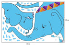dimensions Sticker Éléphant Aroser