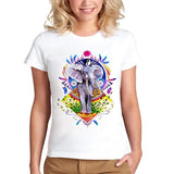 T-Shirt Femme Motif Éléphant 