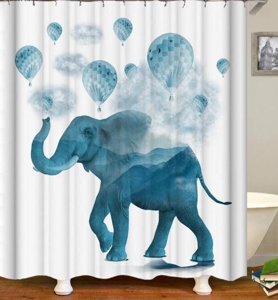Rideau De Douche Miyotaa 152x180 Cm – Motif Vache Des Highlands, Humour Enfant, Imperméable, Avec 12 Crochets Inclus