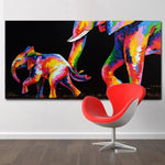 toile d'elephant en couleur