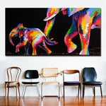 toile en couleur d'elephant