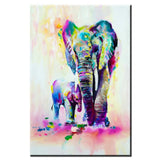 tableau peinture elephant