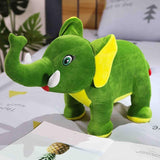 peluche elephant de couleur verte