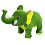 peluche elephant vert