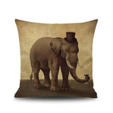 coussin motif animaux