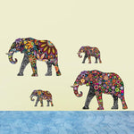 Stickers Éléphant Mandala