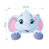 dimensions Petit Stickers Éléphant