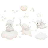 Stickers Animaux Chambre Fille sur fond blanc