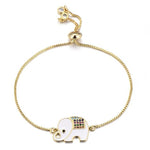 Bracelet couleur Or en Éléphant
