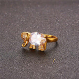 bague de zircon en or