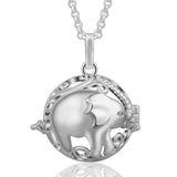 Collier Pendentif Elephant chaine en acier