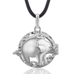 Collier Pendentif Elephant avec cordon en cuire