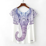 T-Shirt Éléphant Femme