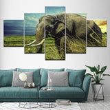 toile murale elephant