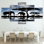 peinture africaine elephant