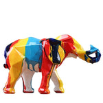 statue éléphant multicolore