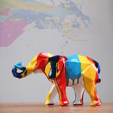 statue éléphant coloré