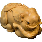 sculpture éléphant bois