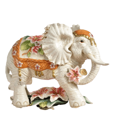 STATUE D'ÉLÉPHANT MÈRE Et Enfant, Ornement En Résine Pour Chambre à