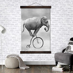 cadre photo avec un elephant