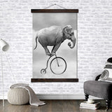 cadre photo avec un elephant
